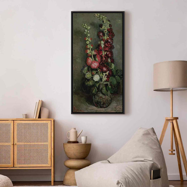 Quadro - Vincent Van Gogh – Vase of Hollyhocks