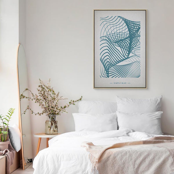 Quadro - Simple Blue (1 Part) Vertical