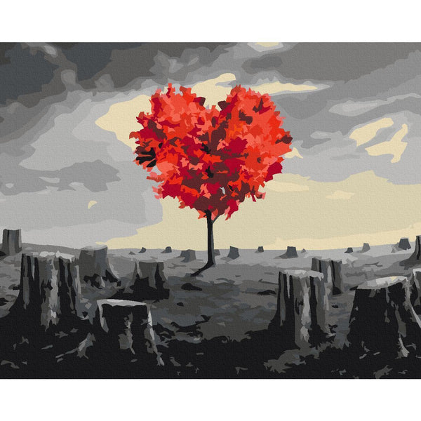 Quadro fai da te - Heart-Shaped Tree