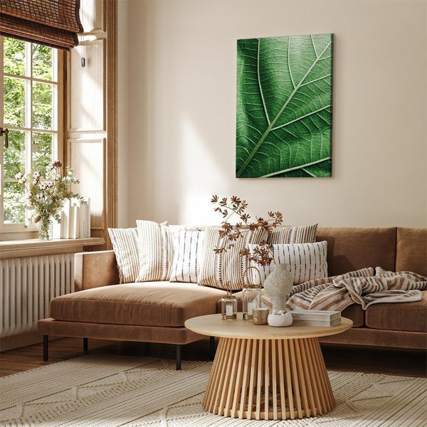 Quadro - Malachite Leaf (1 Part) Vertical