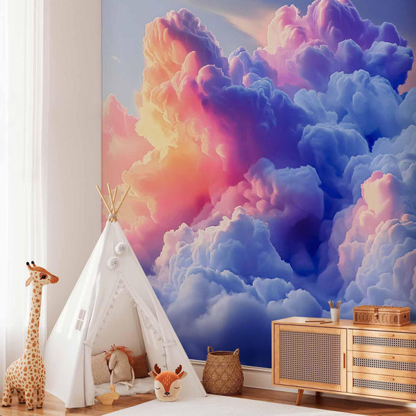 Carta da parati - Clouds Like Painted: Artistic Brushes of Dawn Painting the Sky