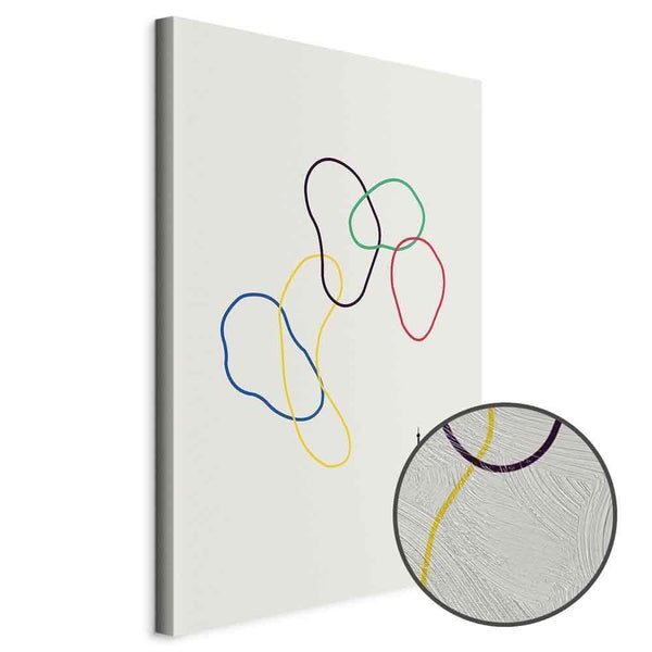 Quadro - Colorful Rings - Digital Graphics - Minimalism