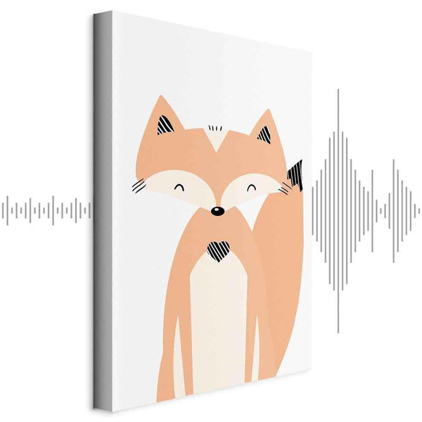 Quadro - Happy Fox (1 Part) Vertical