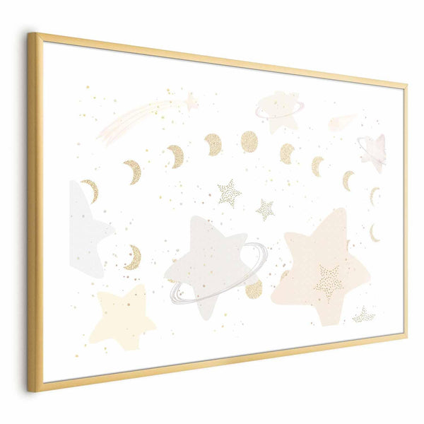 Poster - Moon and Stars