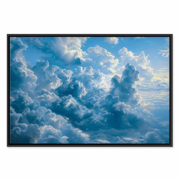 Quadro - Ocean in the Air: Waving Clouds Reflecting Morning Light