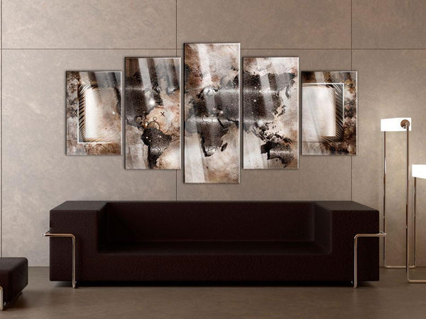 Quadro su vetro acrilico - Platinum Map