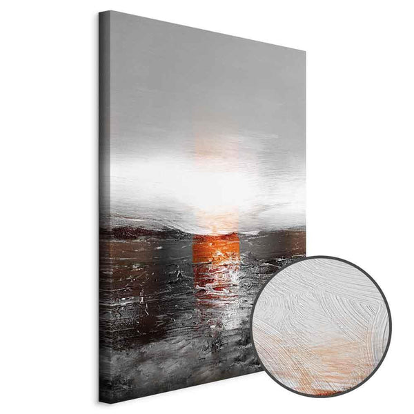 Quadro - Reflection of Colors (1-part) - Sunset in Painted Abstract Background