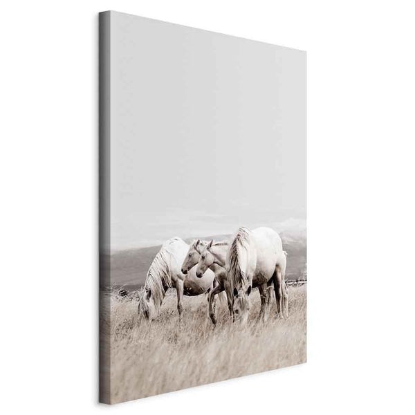 Quadro - White Horses (1 Part) Vertical