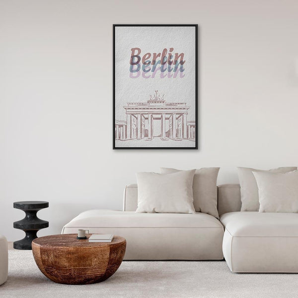 Quadro - Berlin in Watercolours (1 Part) Vertical