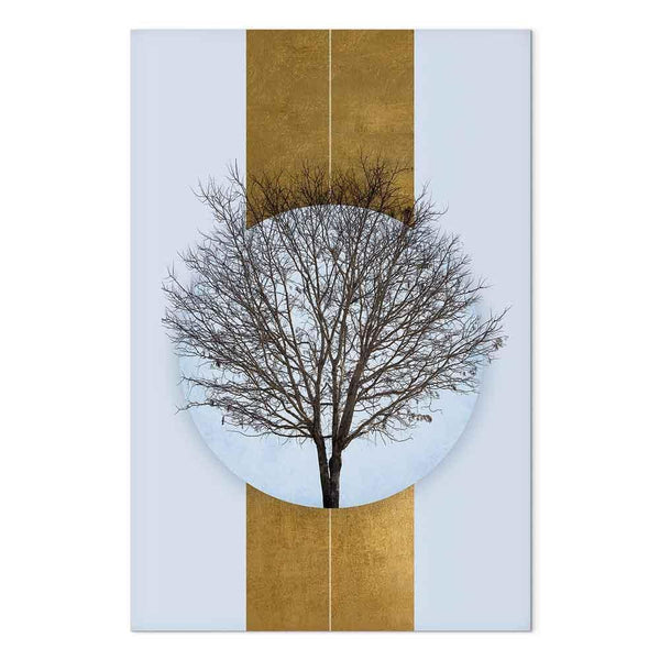 Quadro - Circle of Nature (1-part) - Tree Branches in Round Composition