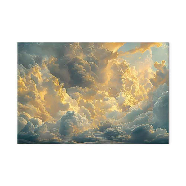 Quadro - Last Breath of the Day: Clouds Illuminated by Evening Glow