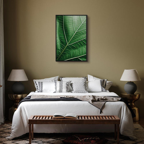 Quadro - Malachite Leaf (1 Part) Vertical