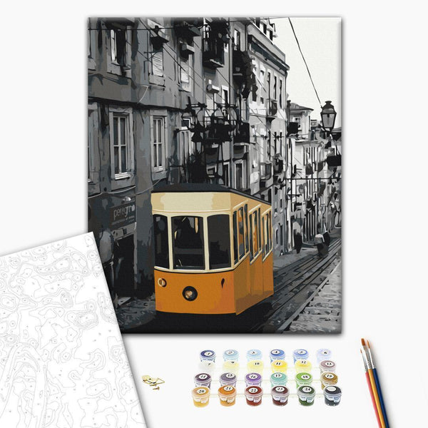 Quadro fai da te - Tram in Lisbon
