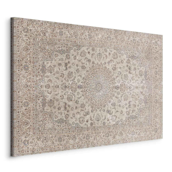 Quadro - Sand carpet - worn Persian carpet with rich decorative motifs