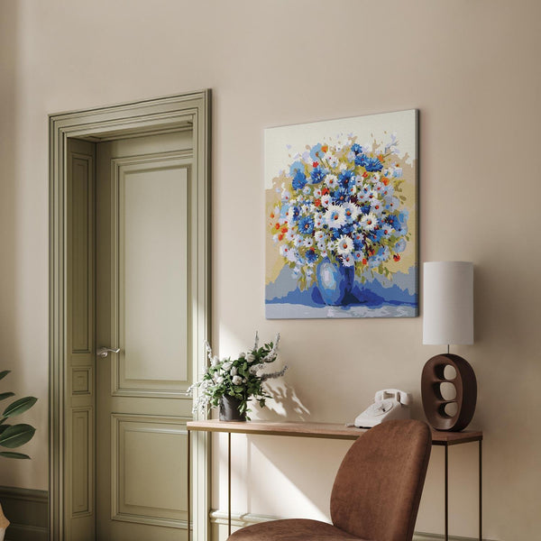 Quadro fai da te - A vase with a bouquet of wildflowers