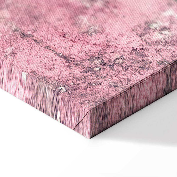 Quadro - Figure on Pink Background (1-part) - Female Silhouette in Marble