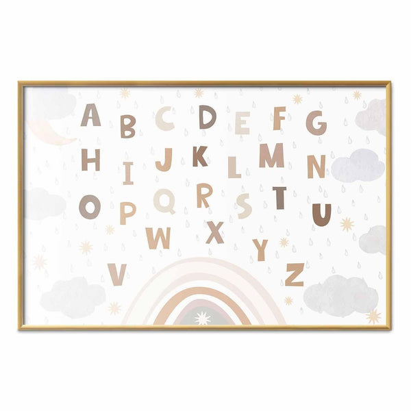 Poster - Letters in Muted Colors