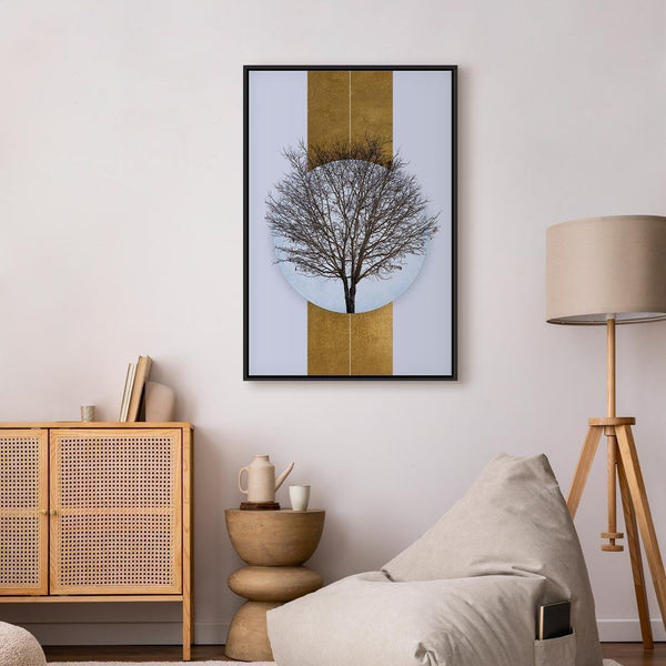 Quadro - Circle of Nature (1-part) - Tree Branches in Round Composition
