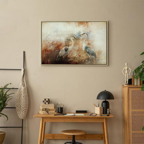 Quadro - Herons on the Hunt (1 Part) Wide