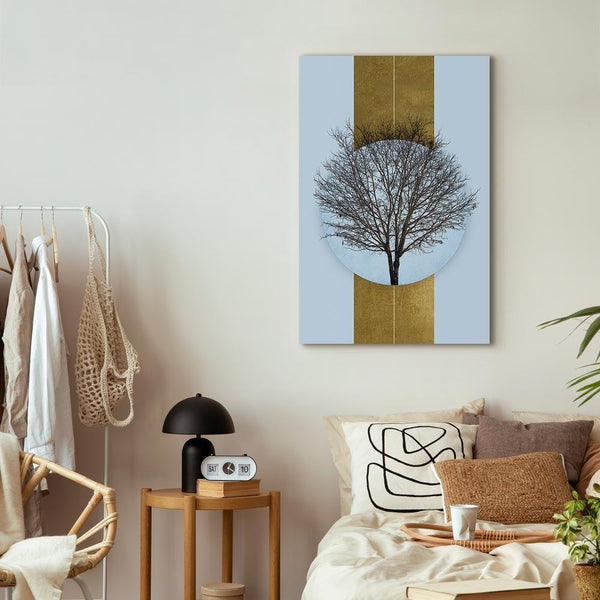 Quadro - Circle of Nature (1-part) - Tree Branches in Round Composition