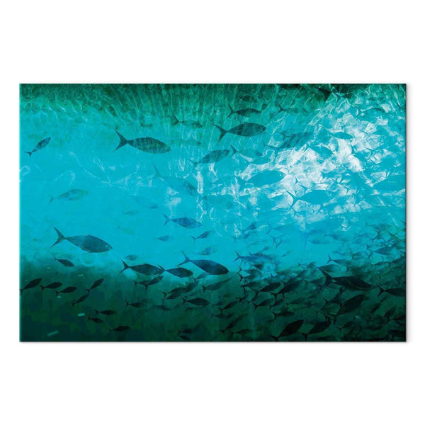 Quadro - A shoal of dark fish