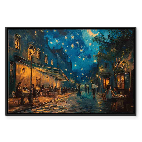 Quadro - Paris street – a painting inspired by Vincent van Gogh's style