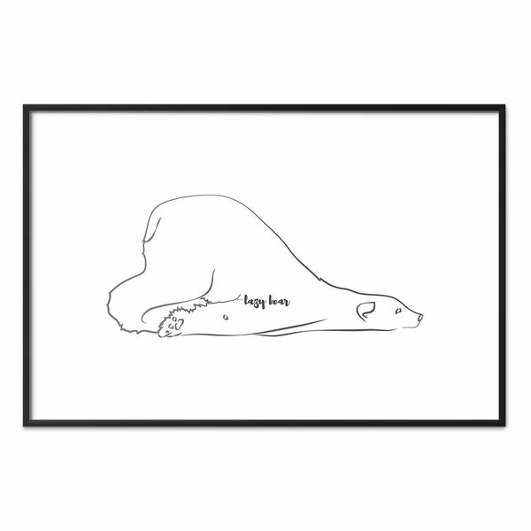Poster - Lazy Bear