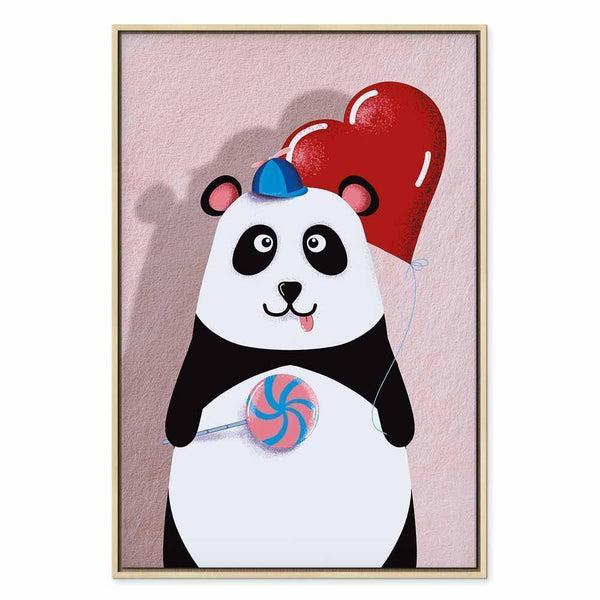 Quadro - Panda with a Balloon (1 Part) Vertical