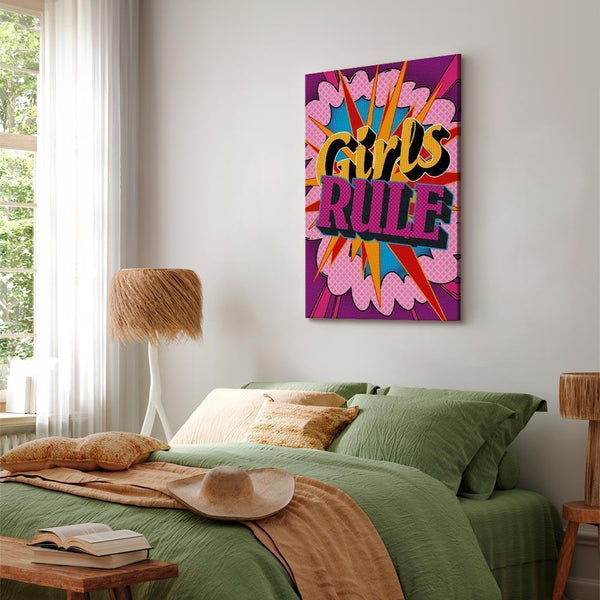 Quadro - Energy of Colors (1-part) - English Text on Colorful Background