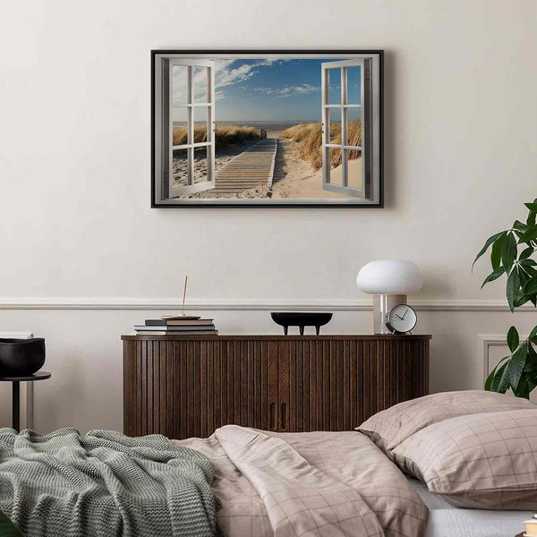 Quadro - Window: View of the Beach