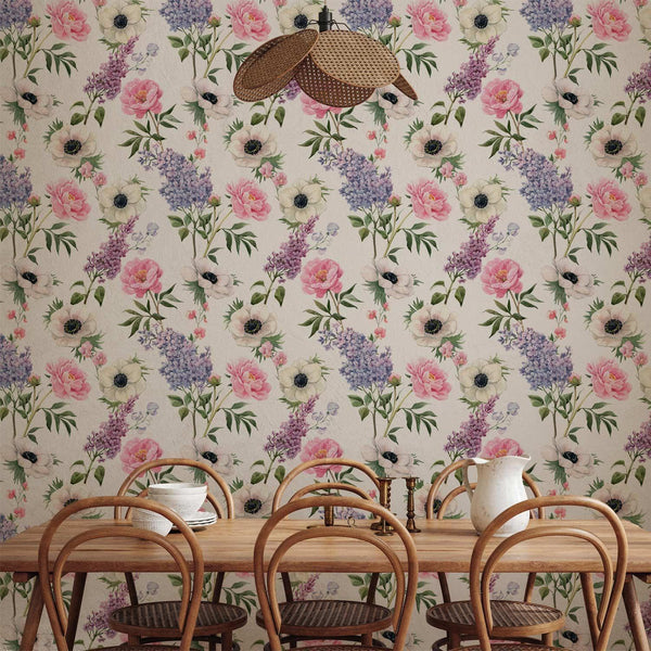 Tappezzeria murale - Roses and Lilacs