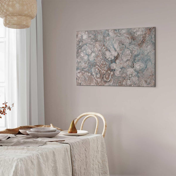 Quadro - Marble flowers – natural stone structure in pastel colours