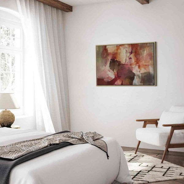 Quadro - Spring composition – transparencies and forms in watercolor style