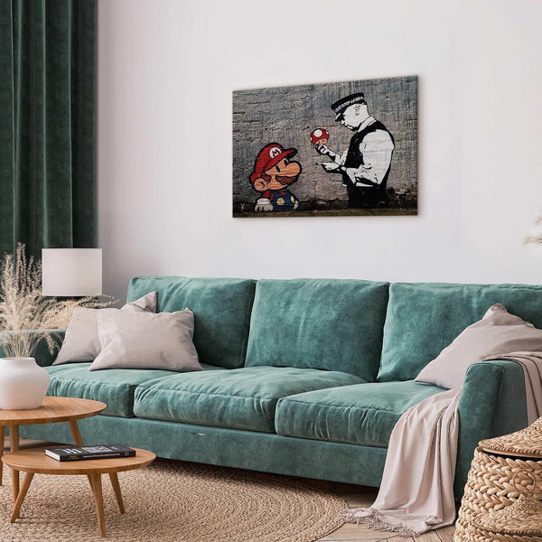 Quadro - Mario and Cop by Banksy