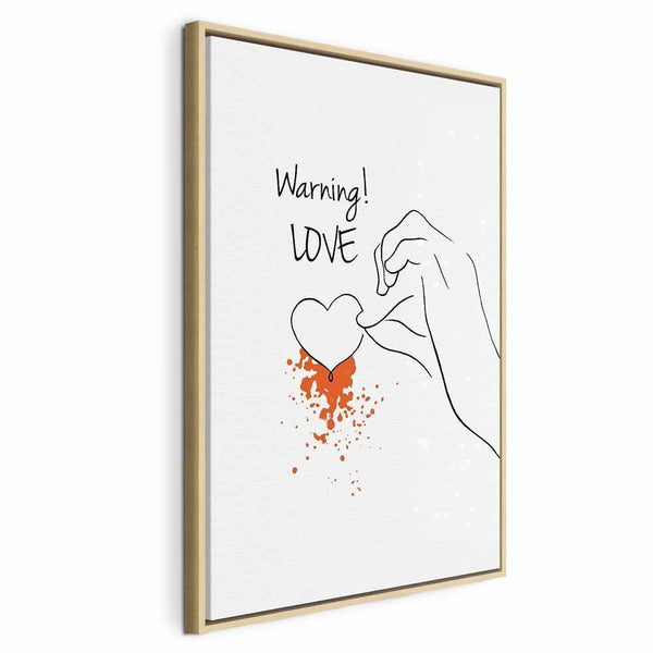 Quadro - Warning! Love (1 Part) Vertical