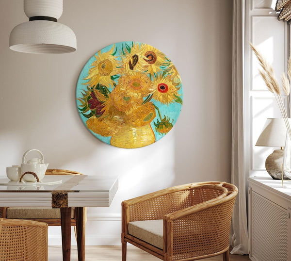 Quadro rotondo - Vincent van Gogh – Sunflowers II