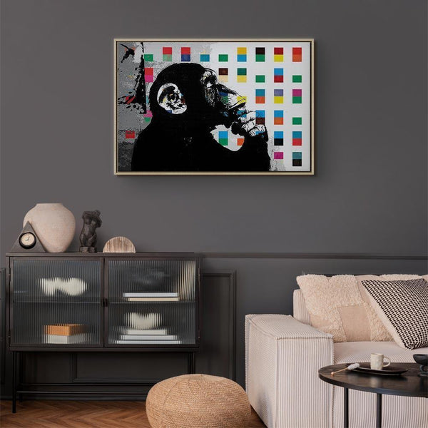 Quadro - Banksy The Thinker Monkey