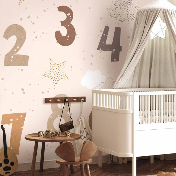 Carta da parati - Numbers Among Snowflakes