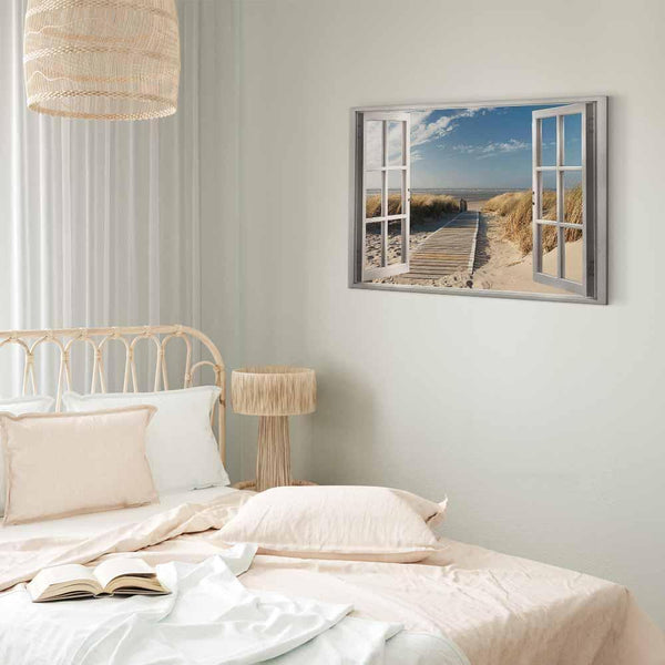 Quadro - Window: View of the Beach