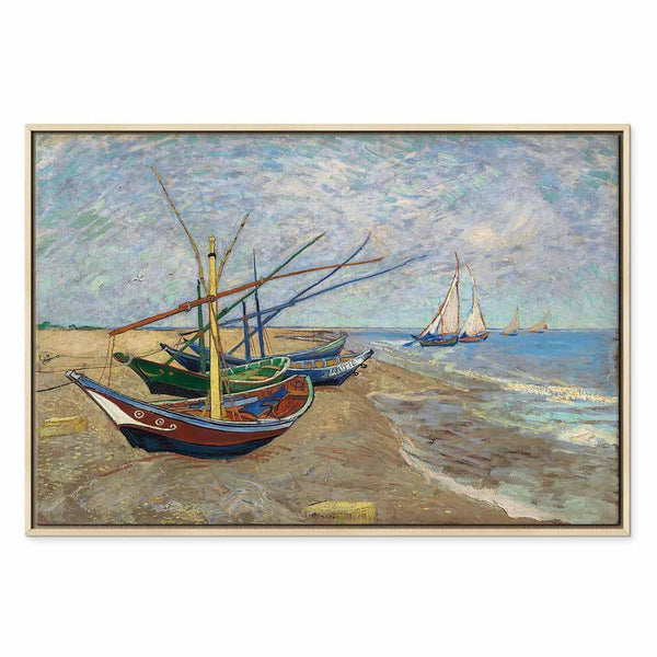 Quadro - Vincent van Gogh – Fishing Boats on the Beach