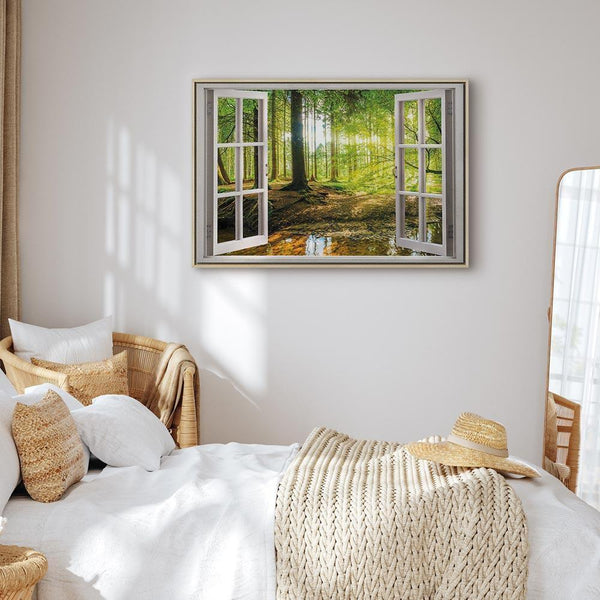 Quadro - Window: View on Forest