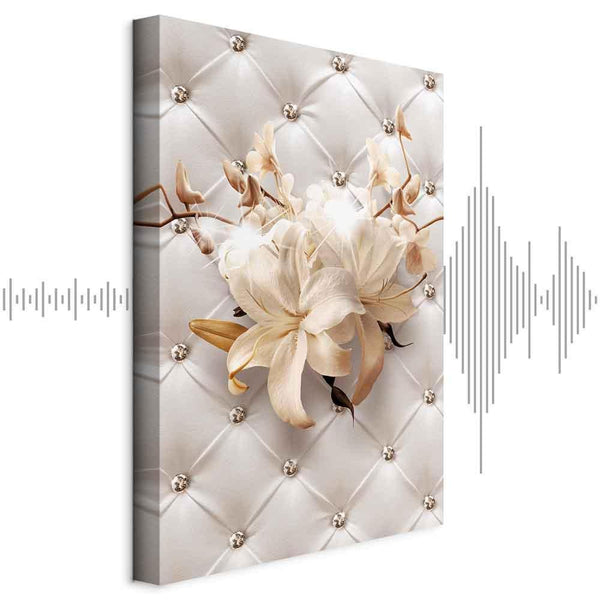 Quadro - Diamond Lilies (1 Part) Vertical