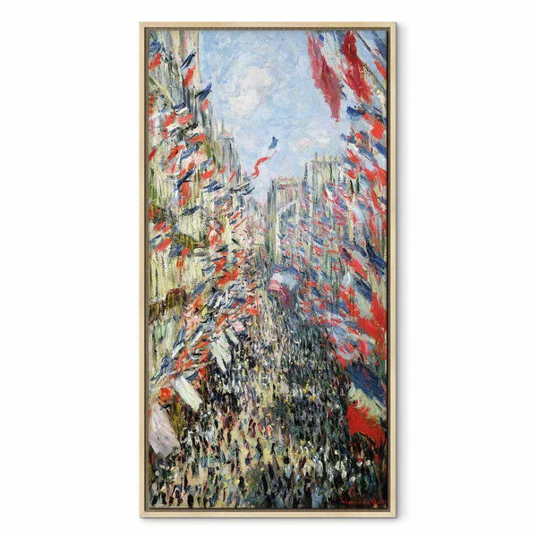 Quadro - Claude Monet – The Rue Montorgueil in Paris, Celebration of June 30, 1886