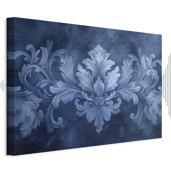 Quadro - Ornament in Blue and Cool Colors Dark Blue Decoration