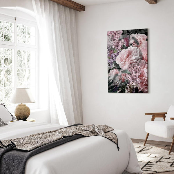 Quadro - Among Flowers (1-part) - Blooming Plants in Nature's Colors