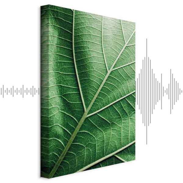 Quadro - Malachite Leaf (1 Part) Vertical