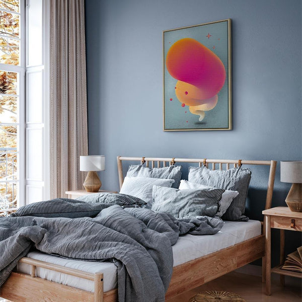 Quadro - Pink Streak (1 Part) Vertical