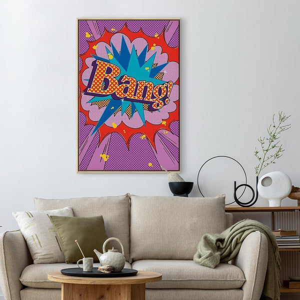 Quadro - Comic Street Art (1-part) - Colorful Text on Vibrant Background