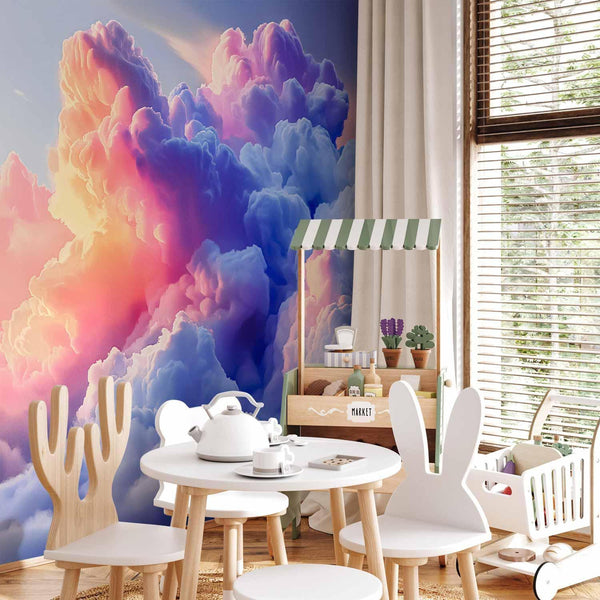 Carta da parati - Clouds Like Painted: Artistic Brushes of Dawn Painting the Sky