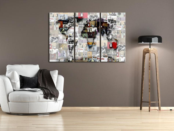 Quadro di sughero - Modern World's Map